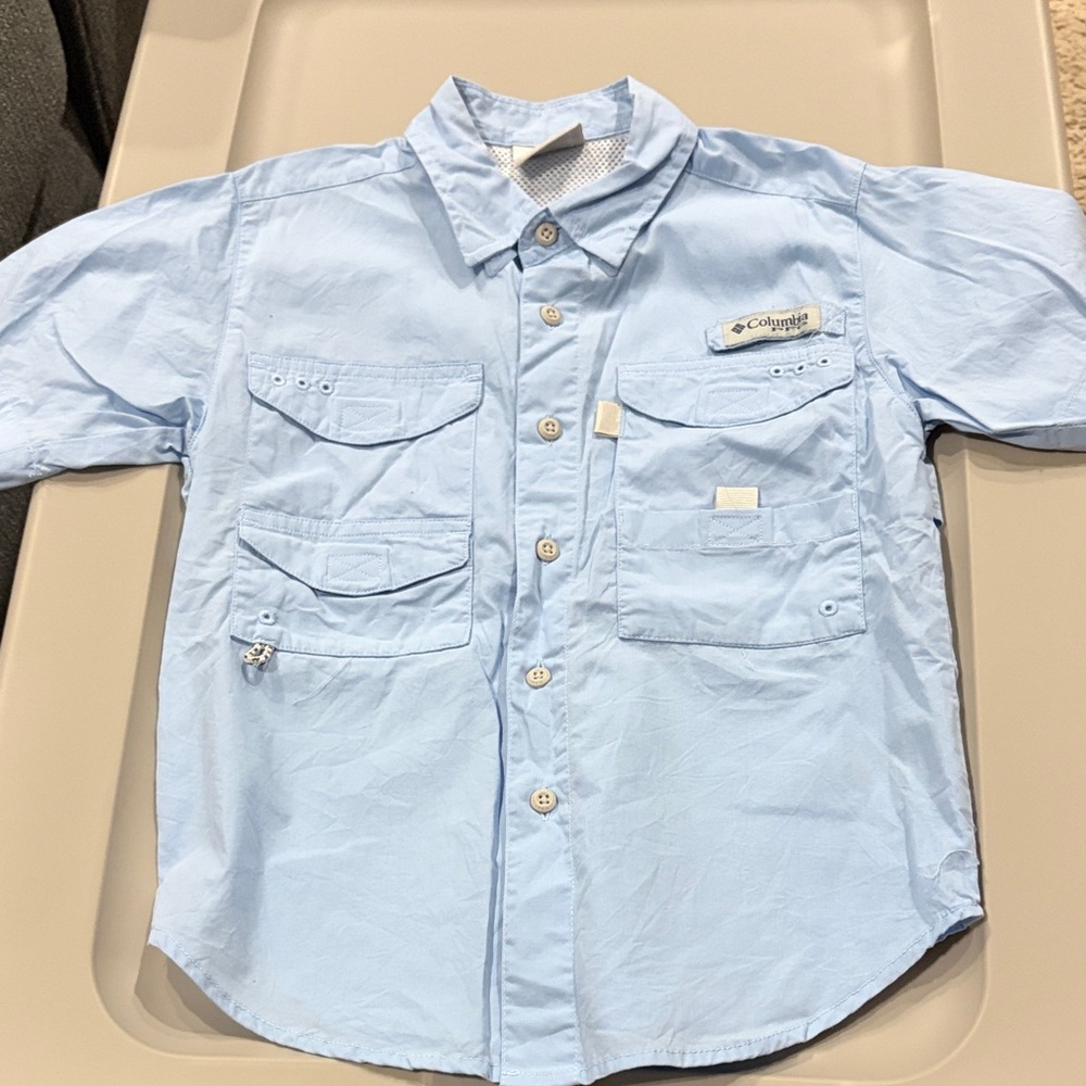 Columbia Kids Sky Blue Button Down Shirt